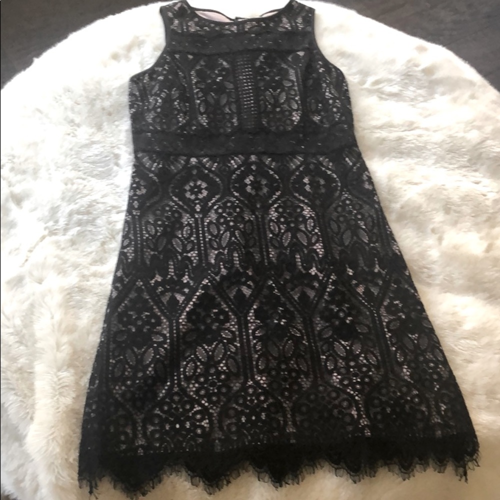 AT Loft black lace dress, 2P (XS)